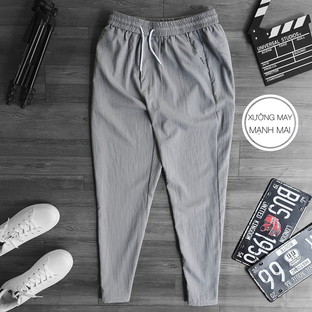 Quần đũi nam dài ống suông dáng âu - Quần tây nam vải linen QD-88